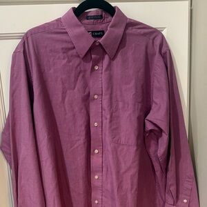 Chaps Men's Casual Button Down Shirt in Purple XL men’s
